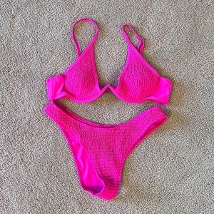 Shein Hot Pink Swimsuit (NEVER WORN)